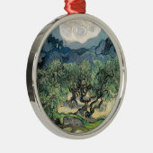 Die Olivenbäume, Vincent van Gogh Silbernes Ornament (Rechts)