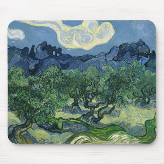 Die Olivenbäume von Van Gogh Mousepad (Vorne)