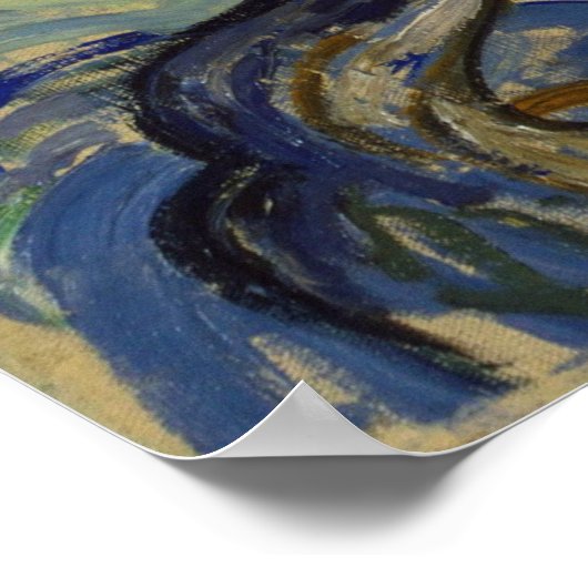 Die Olivenbäume von Vincent Van Gogh Poster (Ecke)