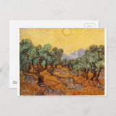 Die Olivenbäume von Vincent van Gogh Postkarte (Vorne/Hinten)