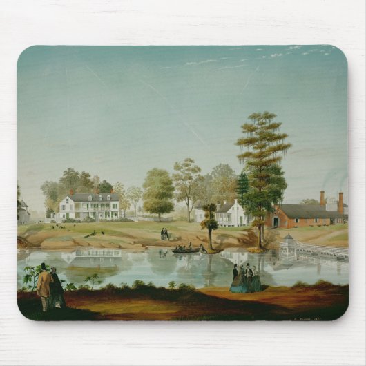 Die Olivier Plantage, 1861 Mousepad (Vorne)