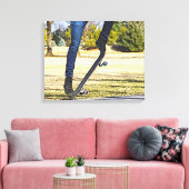 Die Ollie Painterly Leinwand (Insitu (Wohnzimmer))