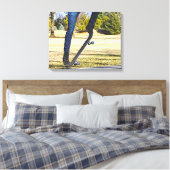 Die Ollie Painterly Leinwand (Insitu (Schlafzimmer))