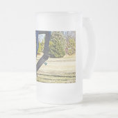 Die Ollie Painterly Mattglas Bierglas (VorderseiteRechts)