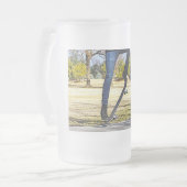 Die Ollie Painterly Mattglas Bierglas (Vorderseite Links)