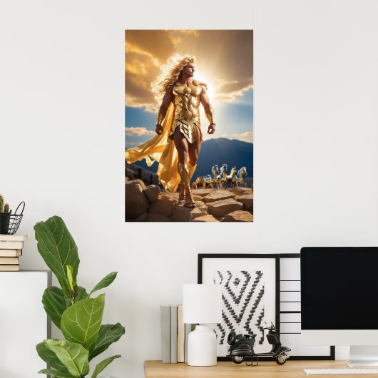 Die Olympianer: Apollo, Gott des Lichts Poster (Heimbüro)