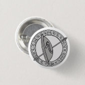 Die Olympier! Ares / Mars-Symbol Abzeichen Button (Vorne & Hinten)