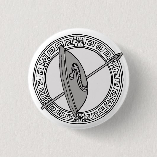 Die Olympier! Ares / Mars-Symbol Abzeichen Button (Vorderseite)