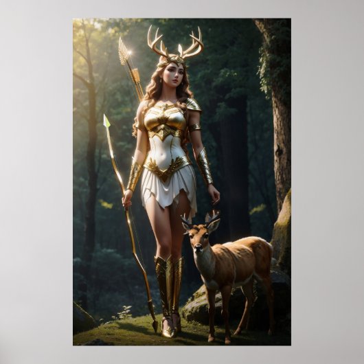Die Olympier: Artemis, Göttin der Jagd Poster (Vorne)