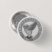 Die Olympier! Athen / Minerva Symbol Abzeichen Button (Vorne & Hinten)
