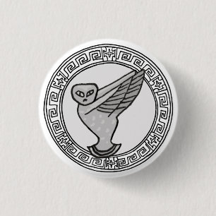 Die Olympier! Athen / Minerva Symbol Abzeichen Button