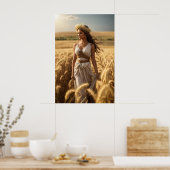 Die Olympier: Demeter, Göttin der Ernte Poster (Küche)