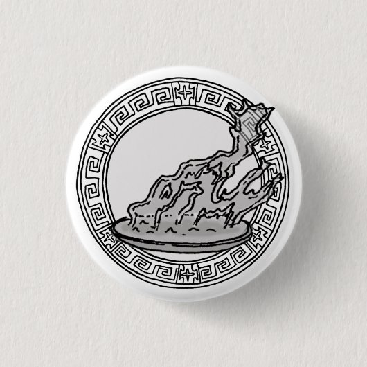 Die Olympier! Hestia / Vesta Symbol Abzeichen Button (Vorderseite)