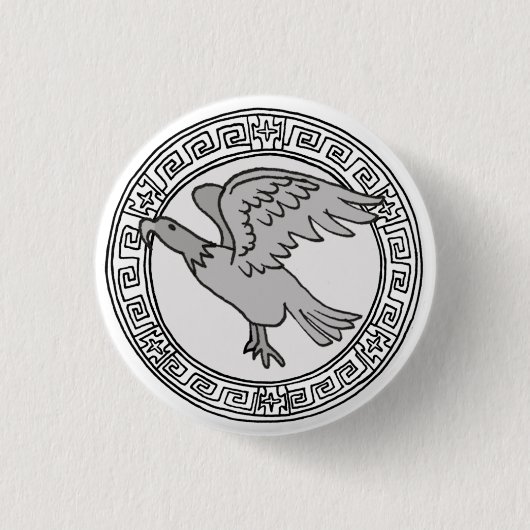 Die Olympier! Zeus / Jupiter-Symbol Abzeichen Button (Vorderseite)