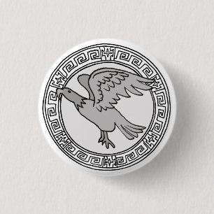 Die Olympier! Zeus / Jupiter-Symbol Abzeichen Button