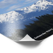 Die olympische Bergkette Fotodruck (Ecke)