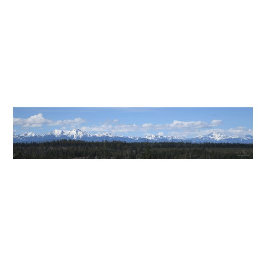 Die olympische Bergkette Fotodruck (Vorne)
