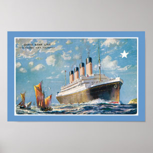 Die Olympischen Spiele der White Star Line Poster
