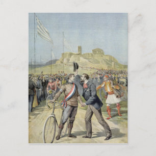 Die Olympischen Spiele in Athen Postkarte