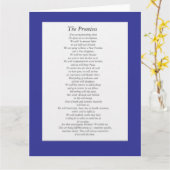 Die OM versprechen (Blatt auf Papier). Karte (Gelbe Blume)