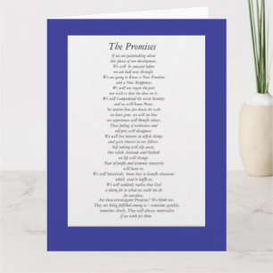 Die OM versprechen (Blatt auf Papier). Karte