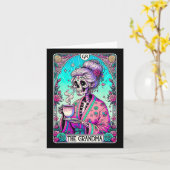 Die Oma Tarot Card Skeleton Mütter Day Hexe Karte (Gelbe Blume)