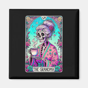 Die Oma Tarot Card Skeleton Mütter Day Hexe Magnet