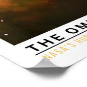 Die Omega-Nebel-Weltraum-Bildung Poster (Ecke)