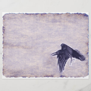 Die Omen Raven Junk Journal Scrapbook Page