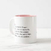 Die OMFCC Gebets-Tasse Zweifarbige Tasse (Vorderseite Links)