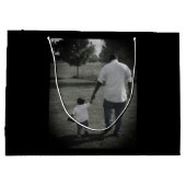 Die Onkel Opa des modernen Fotos Welt Nummer eins Große Geschenktüte (Rückseite)