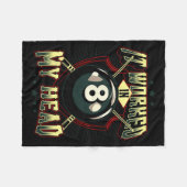 Die Oops Billiards ungeplant ablegen Fleecedecke (Vorderseite (Horizontal))