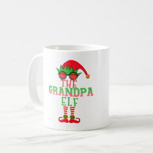 Die Opa-Elfen-Familie passende Weihnachts-Pyjama T Kaffeetasse