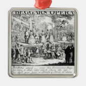 Die Oper des Bettlers Burlesqued, 1728 Ornament Aus Metall (Vorne)