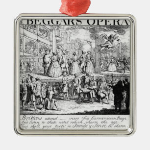 Die Oper des Bettlers Burlesqued, 1728 Ornament Aus Metall