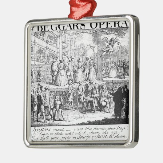 Die Oper des Bettlers Burlesqued, 1728 Ornament Aus Metall (Links)
