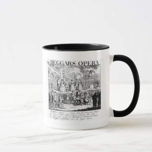 Die Oper des Bettlers Burlesqued, 1728 Tasse