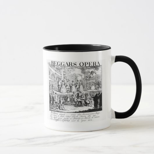 Die Oper des Bettlers Burlesqued, 1728 Tasse (Rechts)