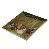 Die Oper des Bettlers, Szene III, Tat XI, 1729 (Öl Fliese (Seite)