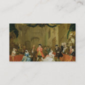 Die Oper des Bettlers, Szene III, Tat XI, 1729 (Öl Visitenkarte (Rückseite)