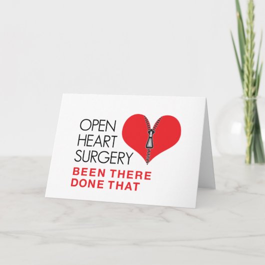 Die Operation des offenen Herzens wurde dort gemac Karte (Vorderseite)