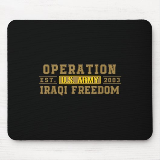 Die Operation "Freiheit des Irak für einen Veteran Mousepad (Vorne)