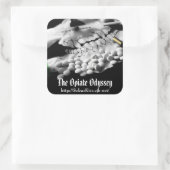 Die Opiate Odyssey "Gear" Sticker! Quadratischer Aufkleber (Tasche)