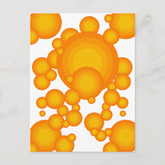 Die Orange 70er Jahre Postkarte