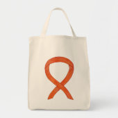 Die Orange Awareness Ribbon Custom Art Toag Tragetasche (Vorne)