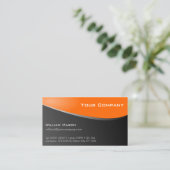 Die Orange Company Business Card Visitenkarte (Stehend Vorderseite)