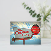 Die Orange Shop Postkarte (Stehend Vorderseite)