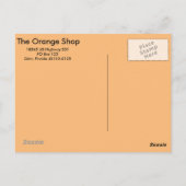 Die Orange Shop Postkarte (Rückseite)