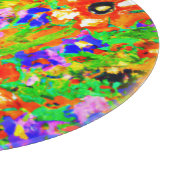 "Die orangen Blume" Niedliche Malerei. Jetzt kaufe Schneidebrett (Ecke)