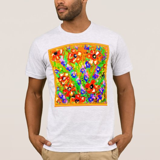 "Die orangen Blume" Niedliche Malerei. Jetzt kaufe T-Shirt (Vorderseite)